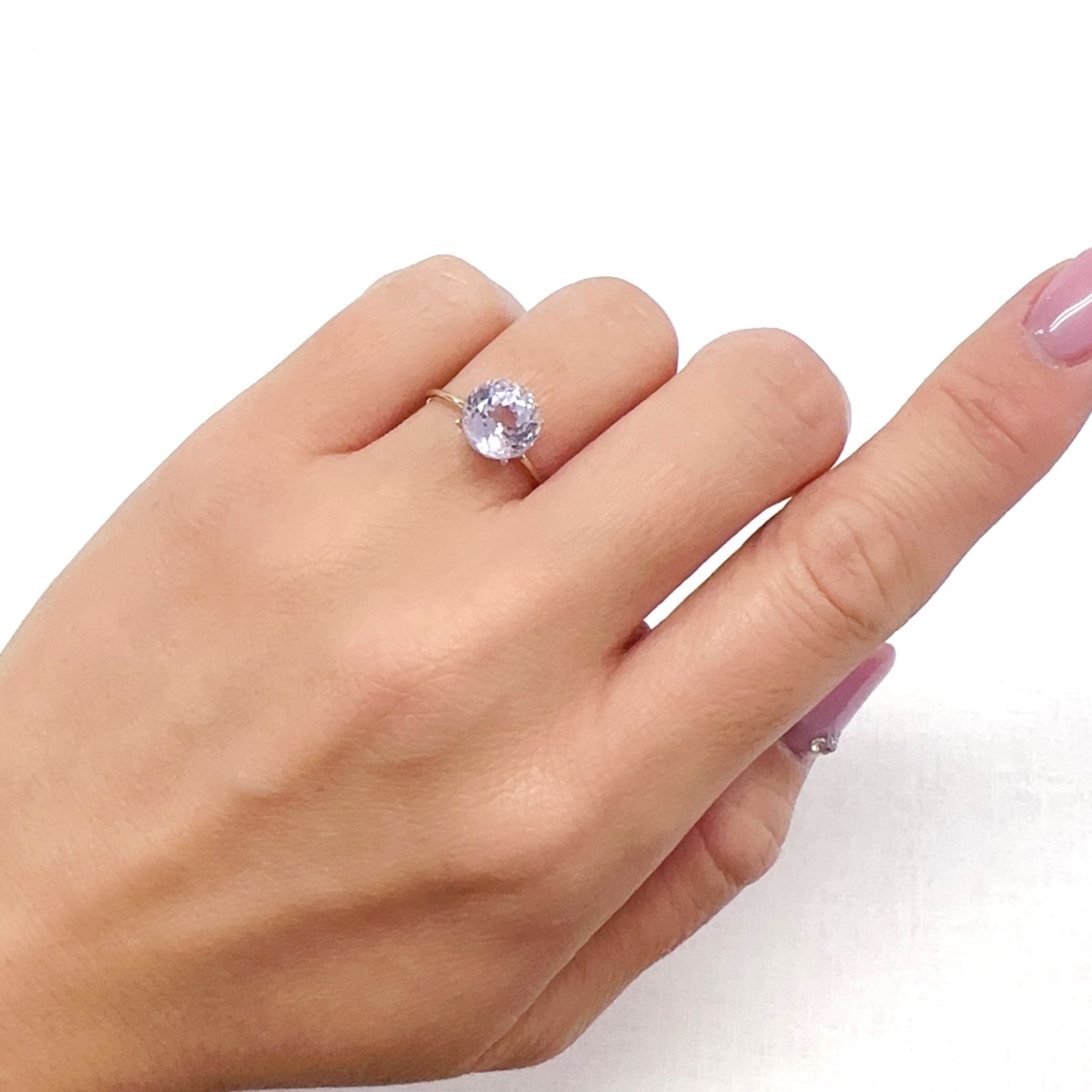 クンツァイト アフガニスタン産 2.85ct [251124359]8.2x8.2mm前後