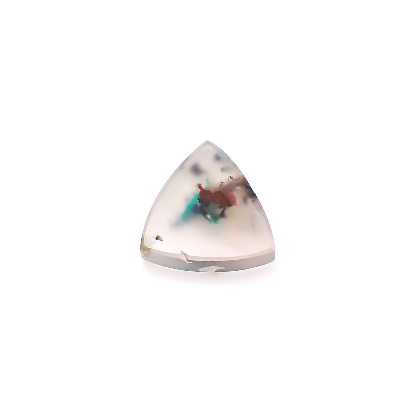 コッパークリソコラインカルセドニー インドネシア産 5.10ct / 13.1x12.8mm前後 [260932797]