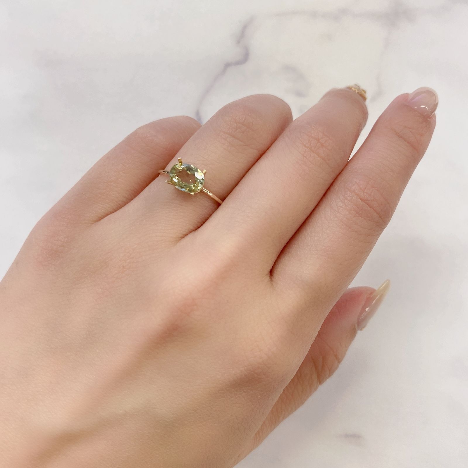 シリマナイト(宝石名シリマナイト)インド産 1.09ct 識別済[211113691]7.9x5.9mm前後