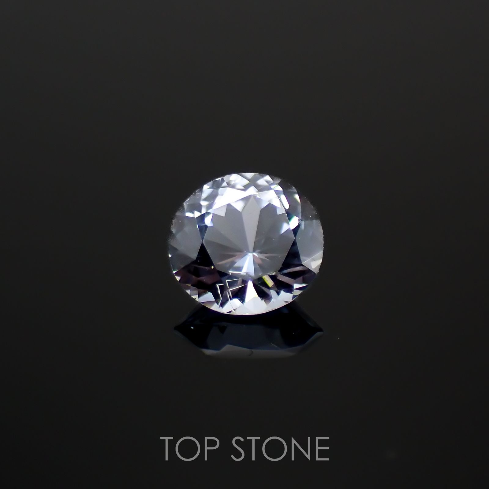 グレイッシュブルースピネル(宝石名スピネル)ビルマ/マダガスカル産 0.29ct 識別済[230119904]4.3x4.1mm前後