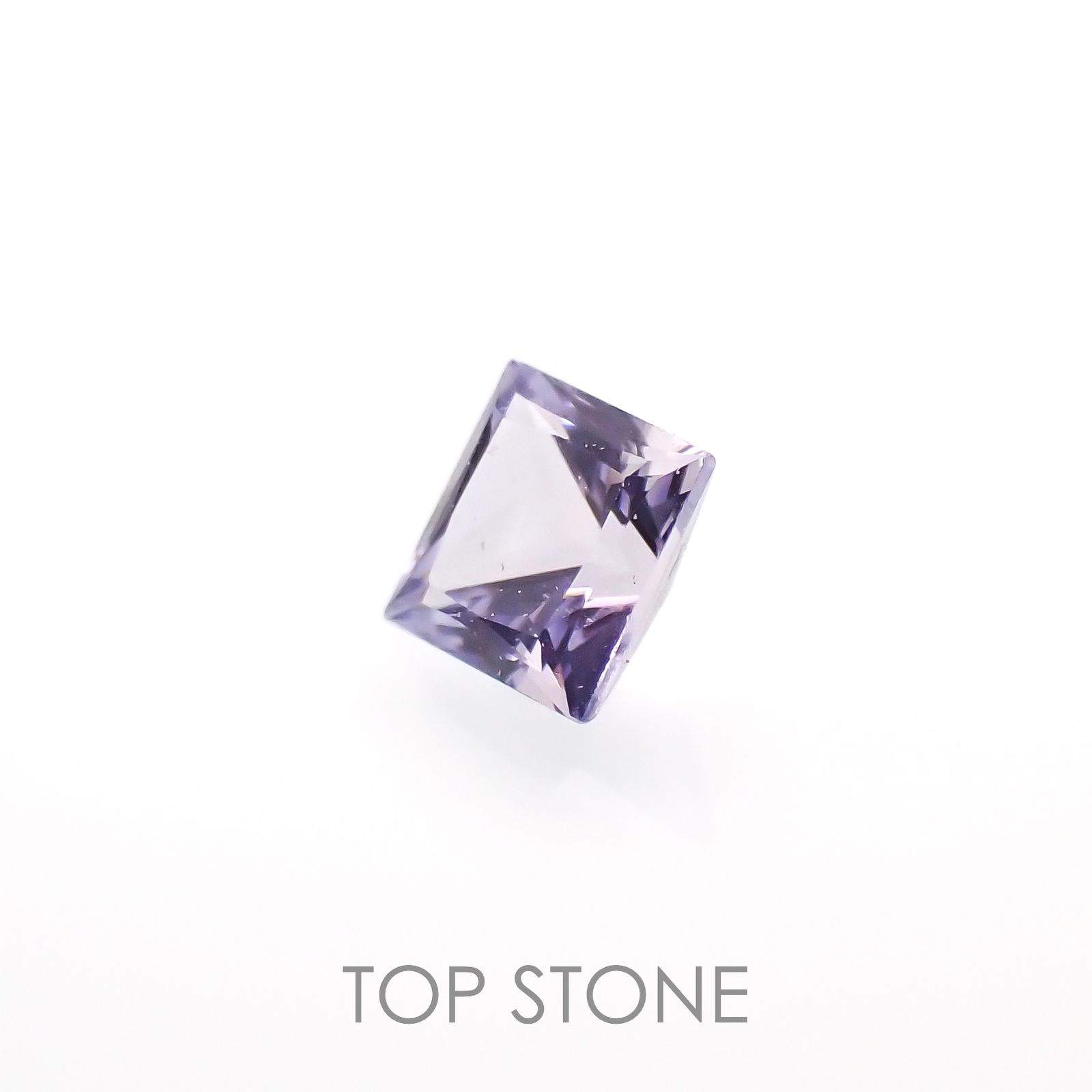 ◇プリンセスカット◇アイスラベンダーサファイア(宝石名サファイア)東アフリカ産 0.14ct 識別済[230120238]2.7x2.7mm前後