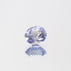 アイスブルーサファイア(宝石名サファイア)スリランカ/マダガスカル産 0.27ct 識別済[230421394]4x3.4mm前後
