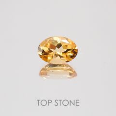 インペリアルガーネット(ヘソナイト)(宝石名ガーネット) スリランカ産 0.83ct 識別済[20128778]6.9×4.9mm前後