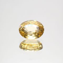 イエロージルコン(宝石名ジルコン)スリランカ/カンボジア産 1.76ct 識別済[230823198]7.2x5.8mm前後