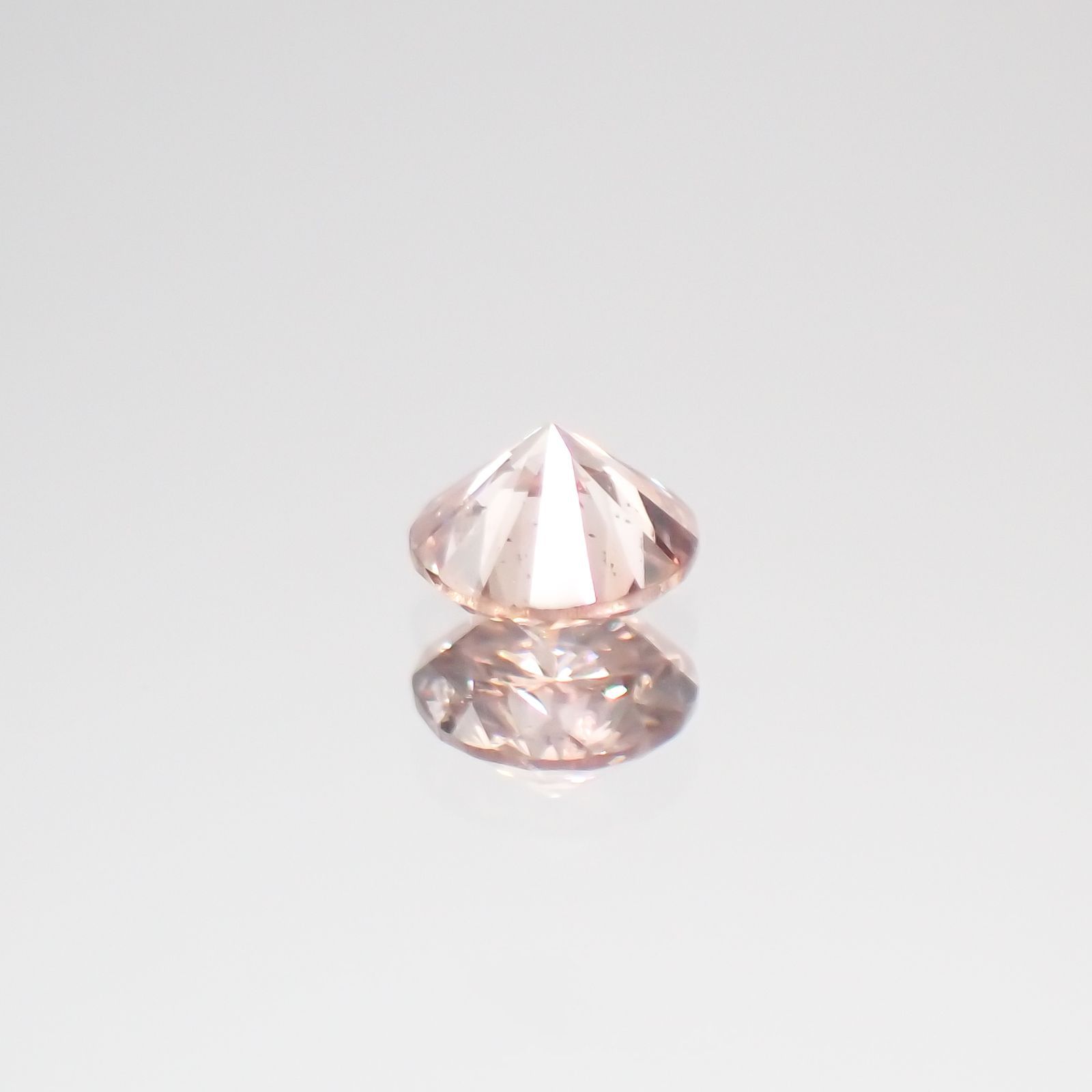 ピンクダイヤモンド SI-2 / FANCY LIGHT BROWN PINK ソーティング付 ルース 0.069ct[210611081]2.5×2.6mm前後