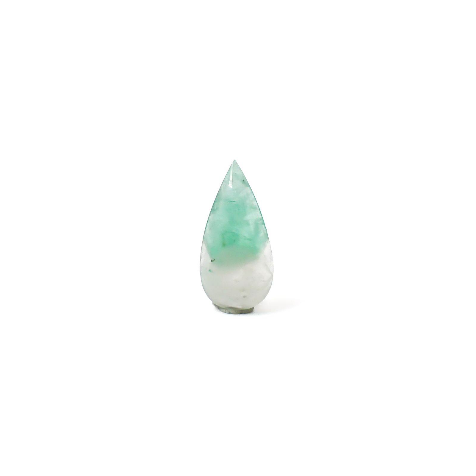 エメラルドインクォーツ ブラジル産 3.95ct / 17.4x8.5mm前後 [260432036]