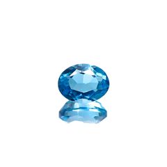 スイスブルートパーズ ブラジル産 2.12ct [241229574]8.2x6.3mm前後