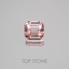 ピンクトルマリン パパラチャカラー(宝石名ピンク・トルマリン) ルワンダ産 1.507ct ソ付(彩珠)[21039971]6.8×6mm前後