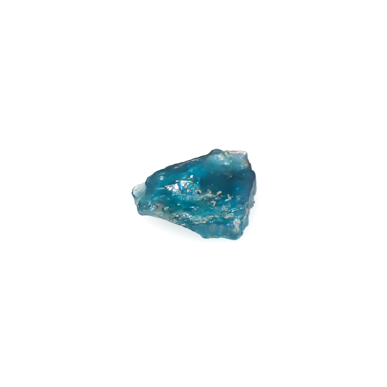 パライバトルマリン 原石スライス ブラジル・パライバ州バターリャ鉱山産 1.14ct [241029344]9.7x8mm前後