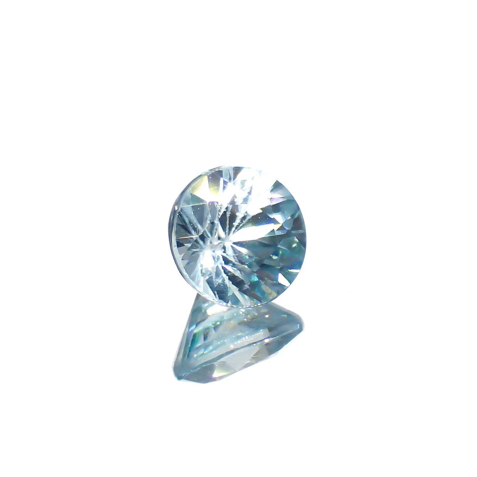 アイスブルージルコン カンボジア産 0.73ct[221018651]4.9x4.8mm前後