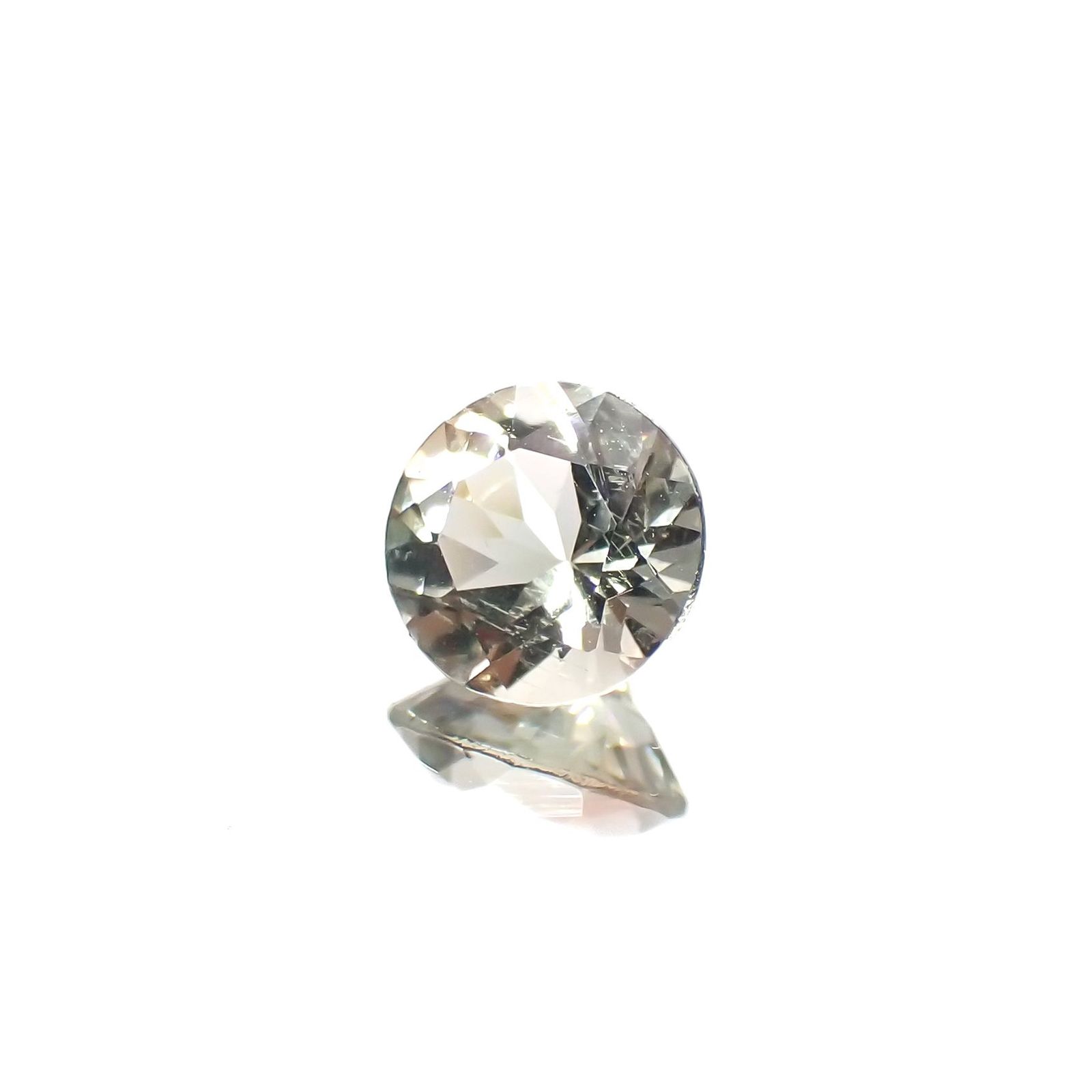 バイカラーオレゴンサンストーン アメリカ・オレゴン州産 0.65ct / 5.9x5.9mm前後 [230220682]