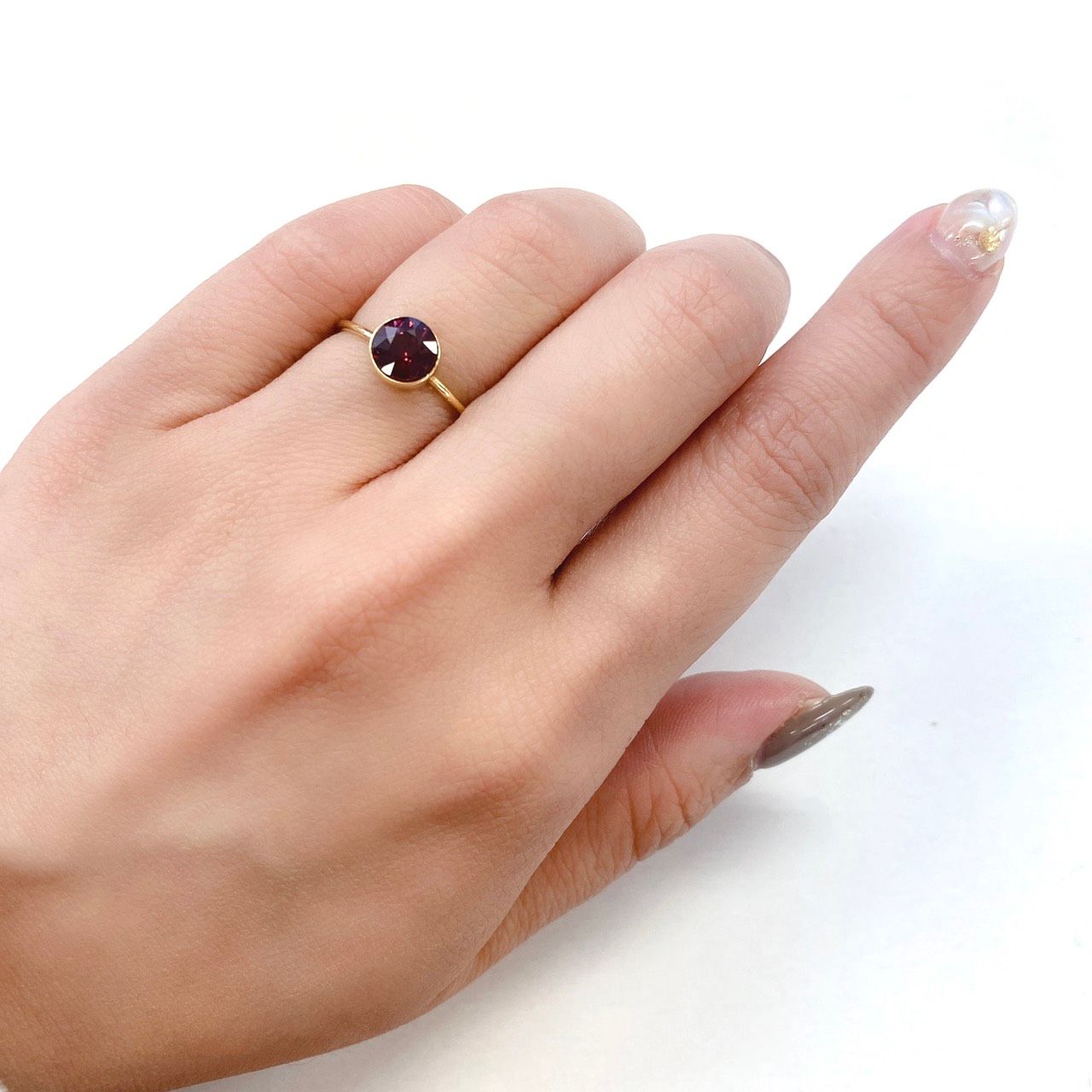 ロードライトガーネット ブラジル産 ルース 1.22ct[21059675]6.1×6.1mm前後