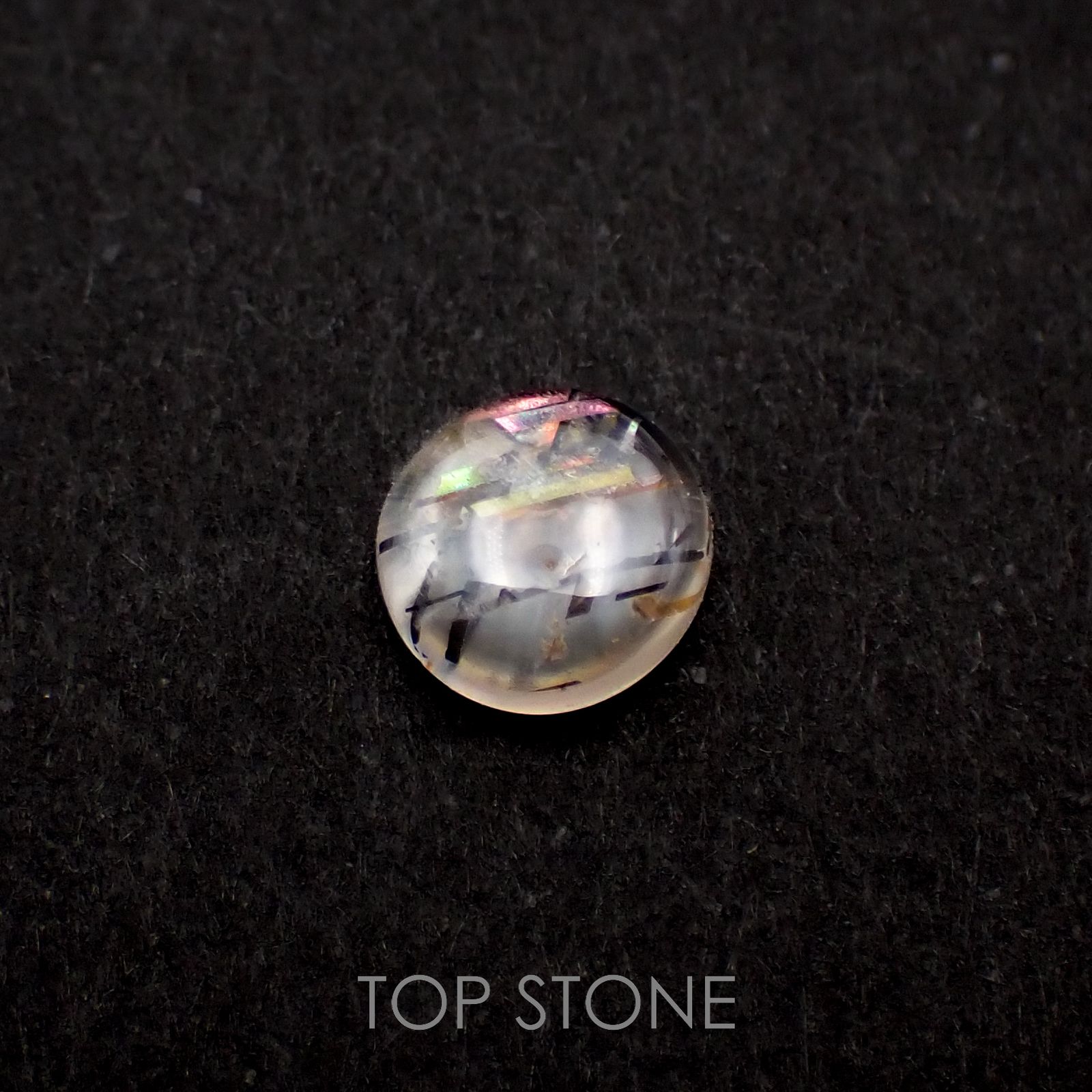 レインボーラティスサンストーン オーストラリア産 0.49ct[230120333]5.6x5.3mm前後