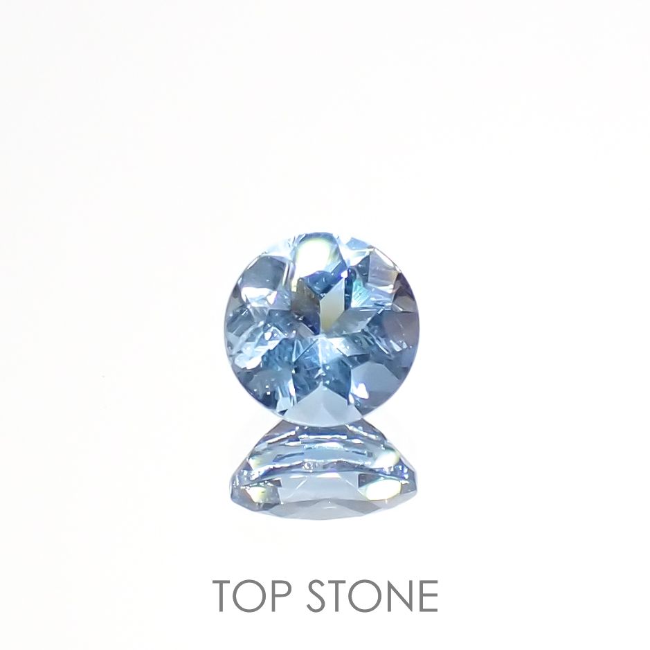 アクアマリン(宝石名アクアマリン)モザンビーク産 0.43ct 識別済[220817389]5x5mm前後