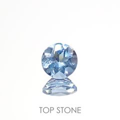 アクアマリン(宝石名アクアマリン)モザンビーク産 0.43ct 識別済[220817389]5x5mm前後