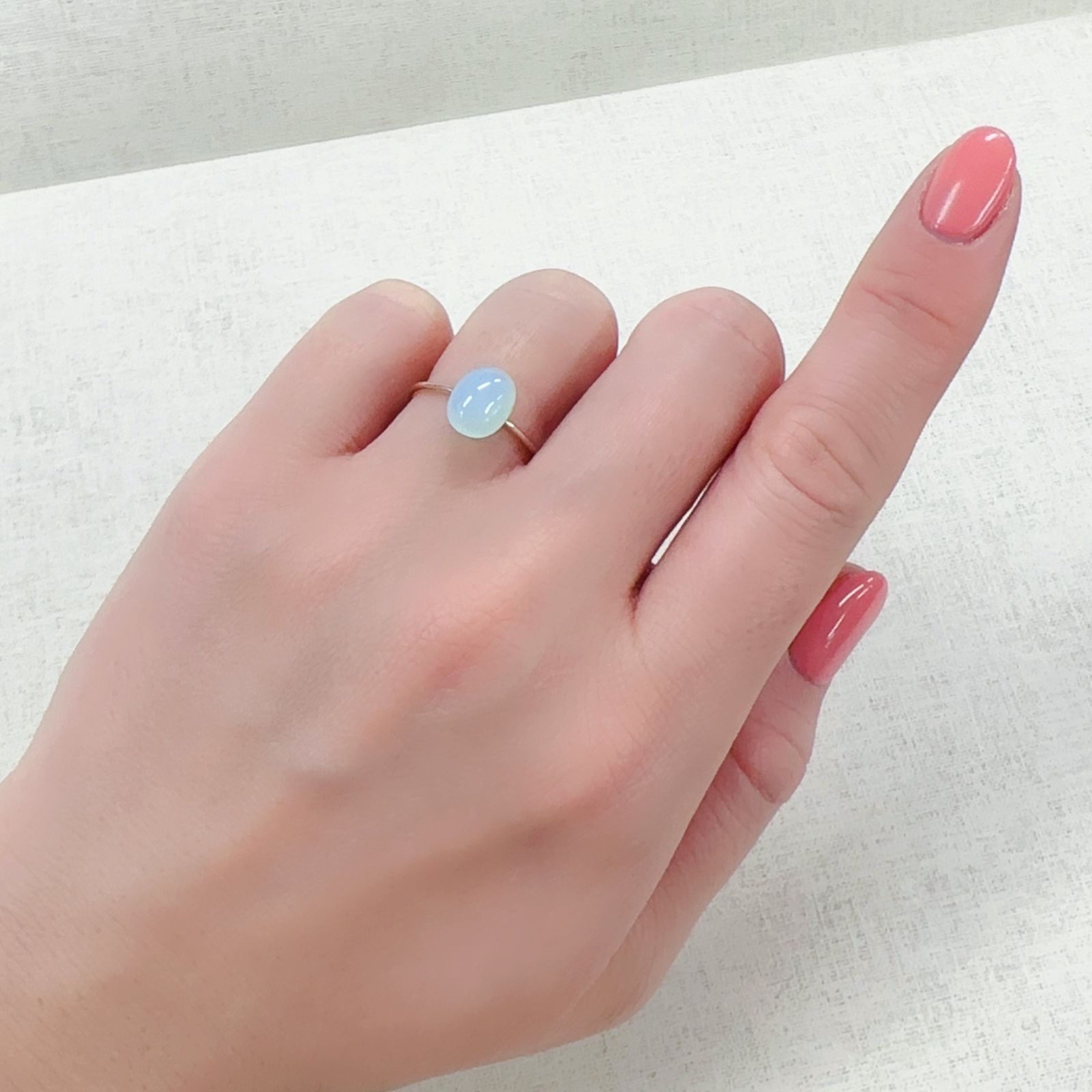 ブルーオパール ペルー産 1.45ct[230220675]8.9x7mm前後