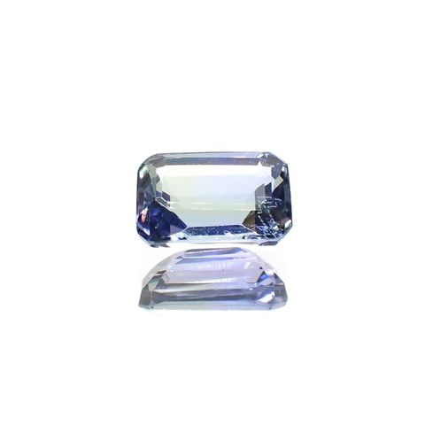 パーティカラータンザナイト(宝石名パーティカラード・ゾイサイト)タンザニア産 ソ付(彩珠) 2.003ct / 8.7x5.9mm前後 [220717110]