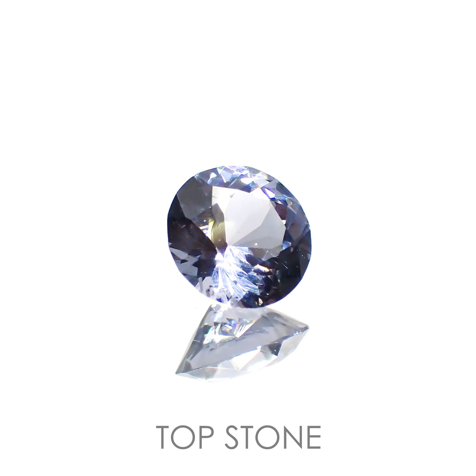 グレイッシュブルースピネル ビルマ産 ルース 0.81ct[210913465]6.1×6.1mm前後