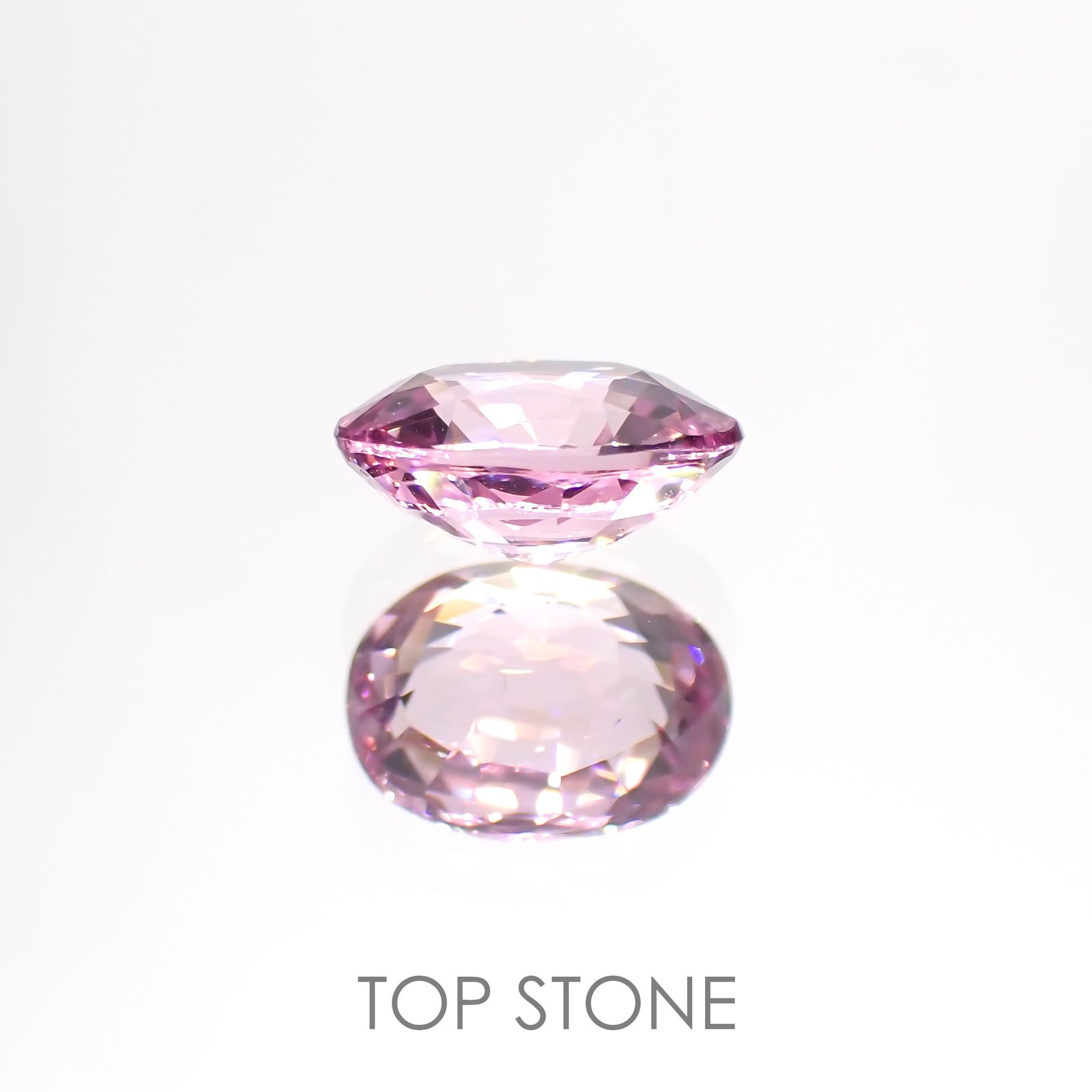 ピンクスピネル(宝石名ピンク・スピネル) タンザニア産 1.24ct 識別済[20106538]7.4×5.8mm前後