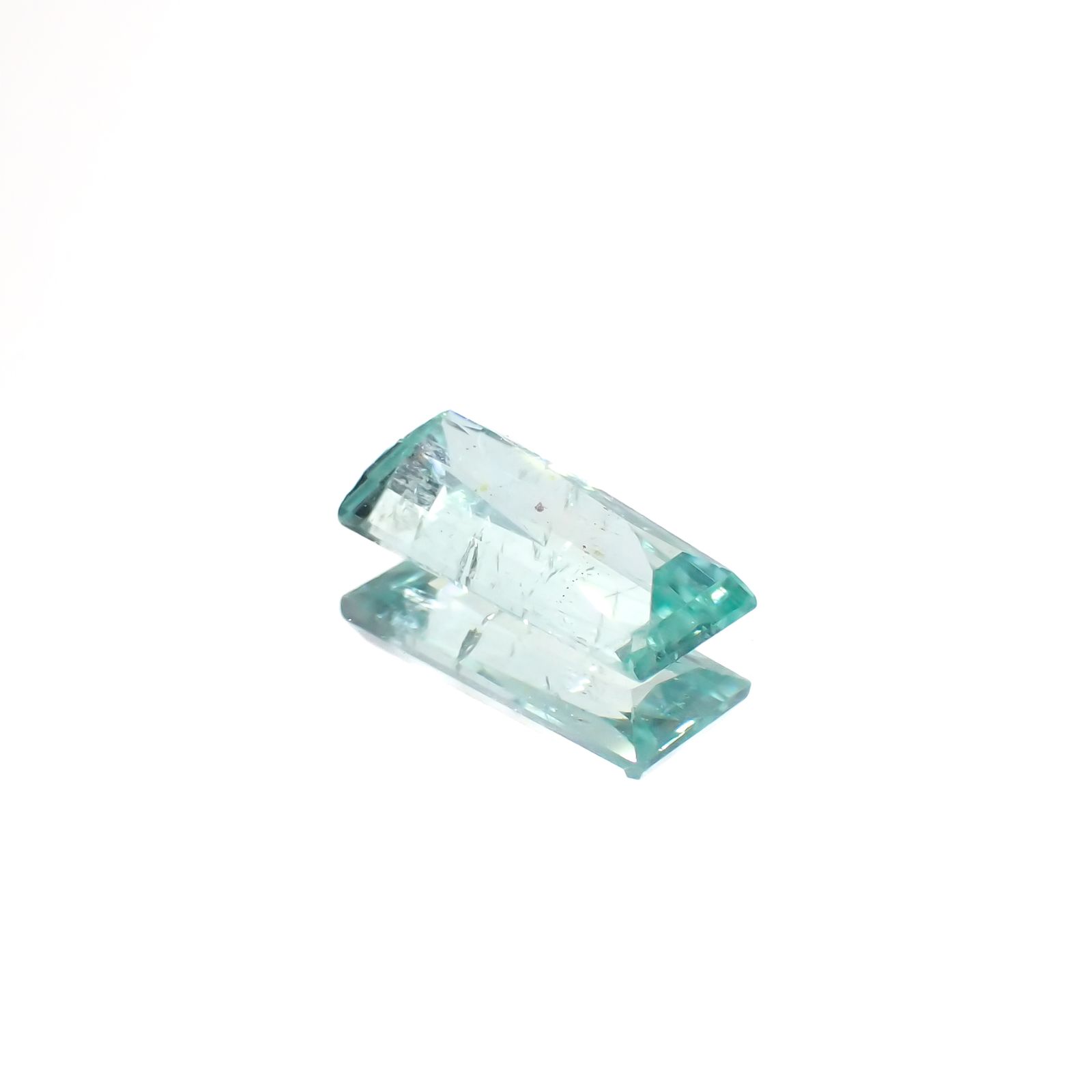 パライバトルマリン(宝石名トルマリン/別名パライバ・トルマリン)モザンビーク産 1.25ct 識別済[231224361]9.6x4.7mm前後