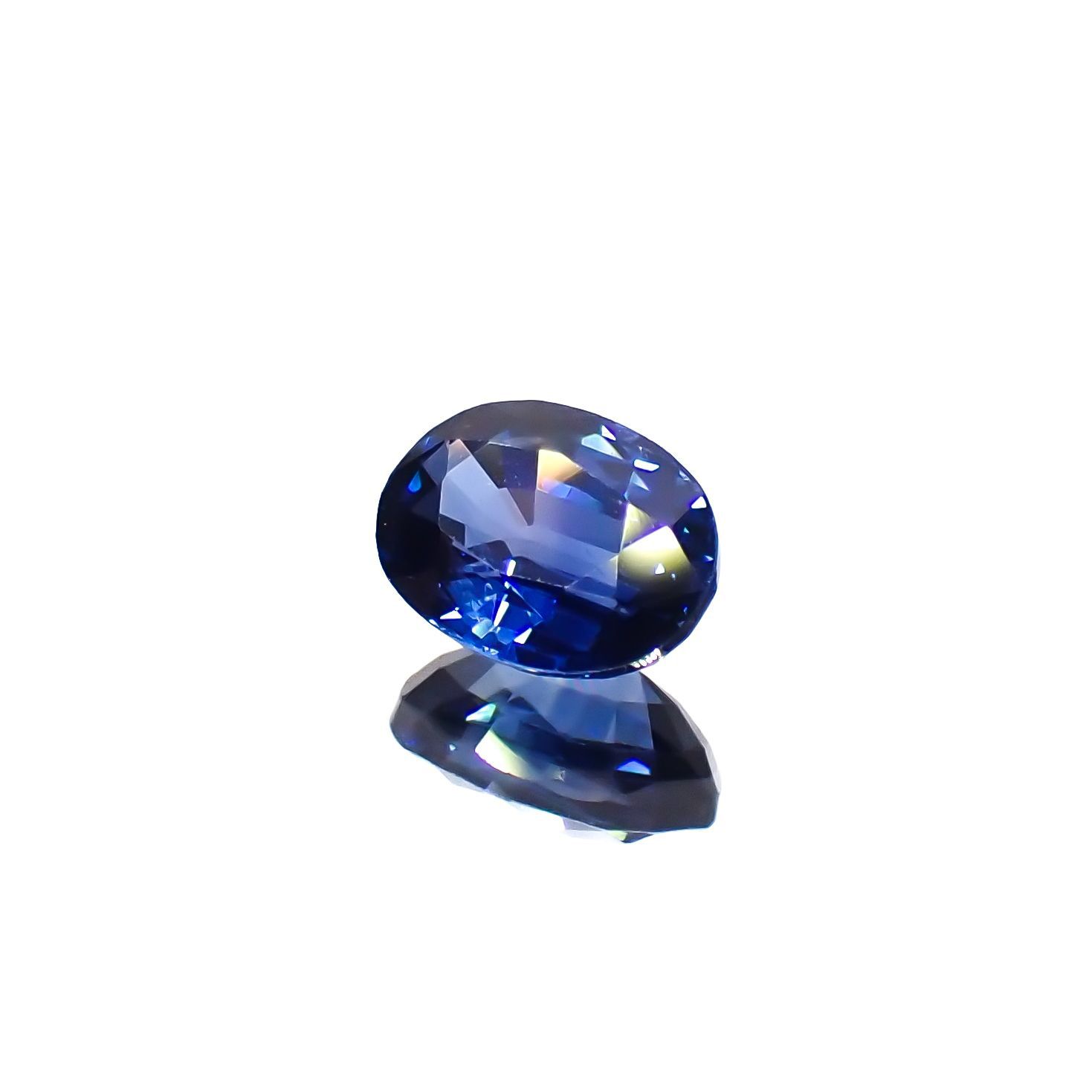 サファイア(宝石名サファイア)スリランカ/マダガスカル産 0.74ct 識別済[230120243]6.1x4.5mm前後