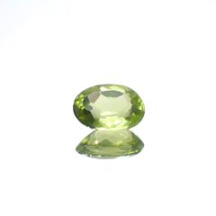 グリーンエンスタタイト(宝石名グリーン・エンスタタイト)カメルーン産 0.63ct 識別済[240125625]6.5x4.7mm前後