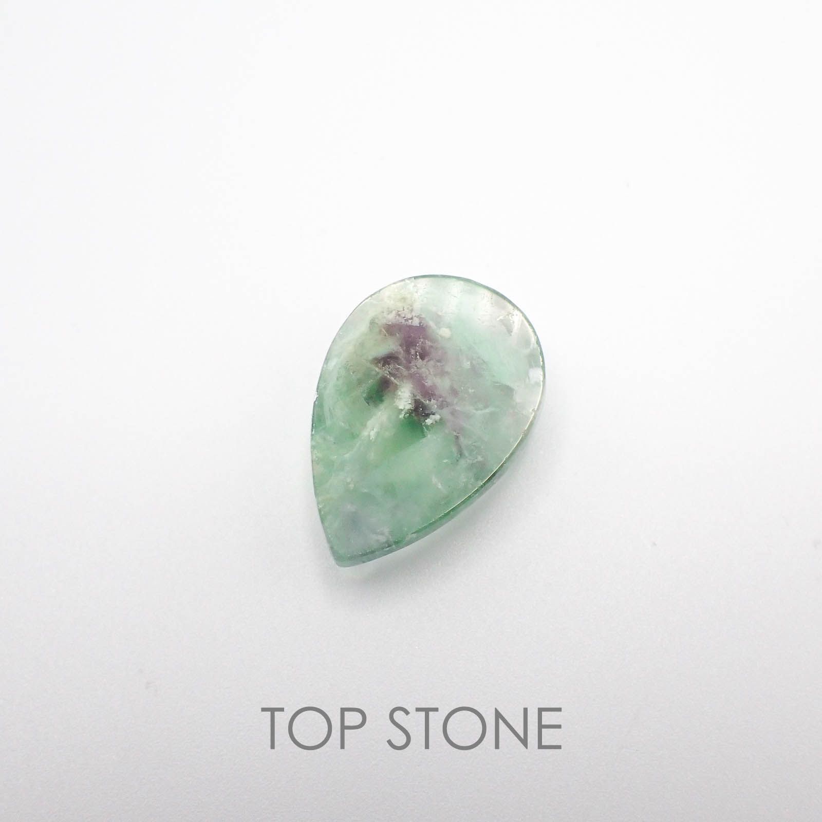 エンジェルフェザーフローライト 中国産 ルース 51.67ct[20073582]32.1×21.8mm前後