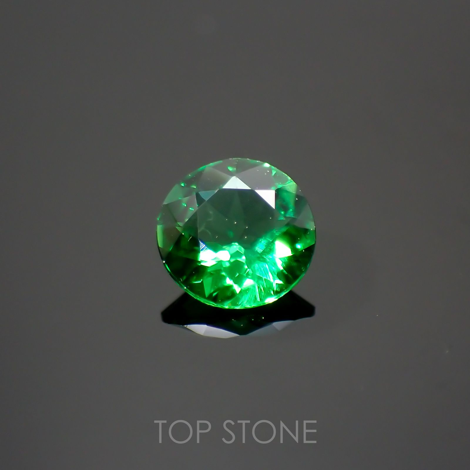 クロムトルマリン タンザニア産 0.24ct[220114165]4.2x4.2mm前後