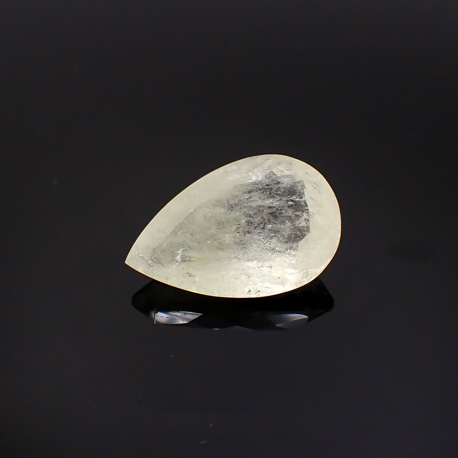 サルファーインクォーツ ブラジル産 9.77ct[231124311]19.3x12.4mm前後