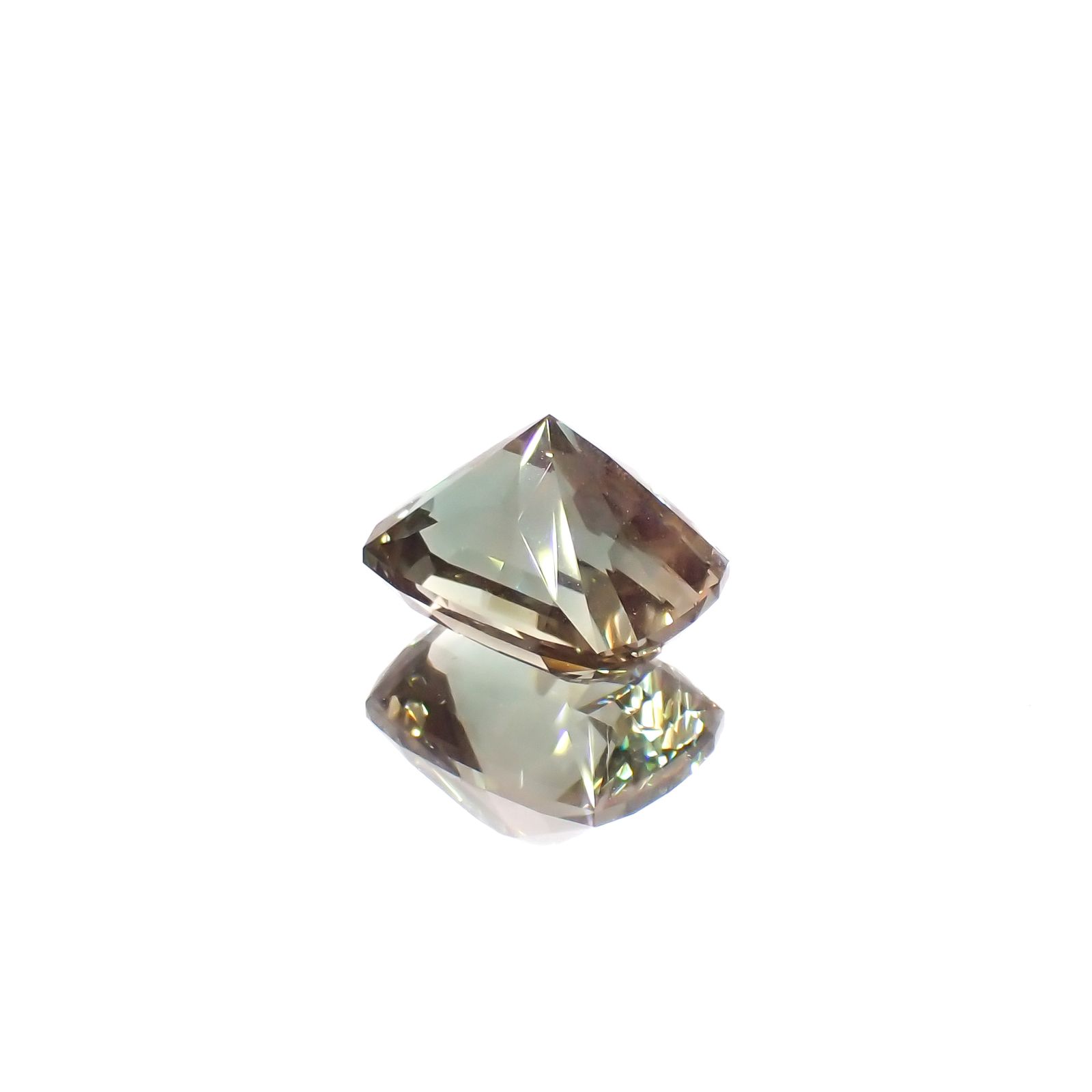 ◇バリオンカット◇バイカラーオレゴンサンストーン アメリカ・オレゴン州産 2.87ct[231224662]9.5x7mm前後