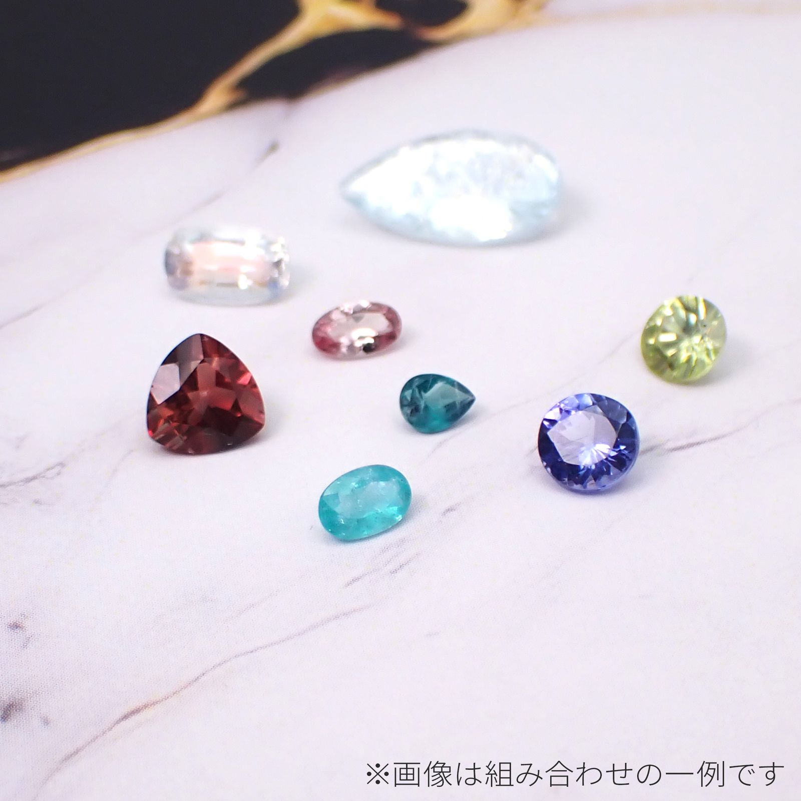 ◇憧れ宝石福袋◇8個セット+シークレットおまけつき - パライバトルマリン/レインボームーンストーン/アンデシン/タンザナイト/スフェーン/イリデッセンスアクアマリン/ドラゴンガーネット/グランディディエライト -