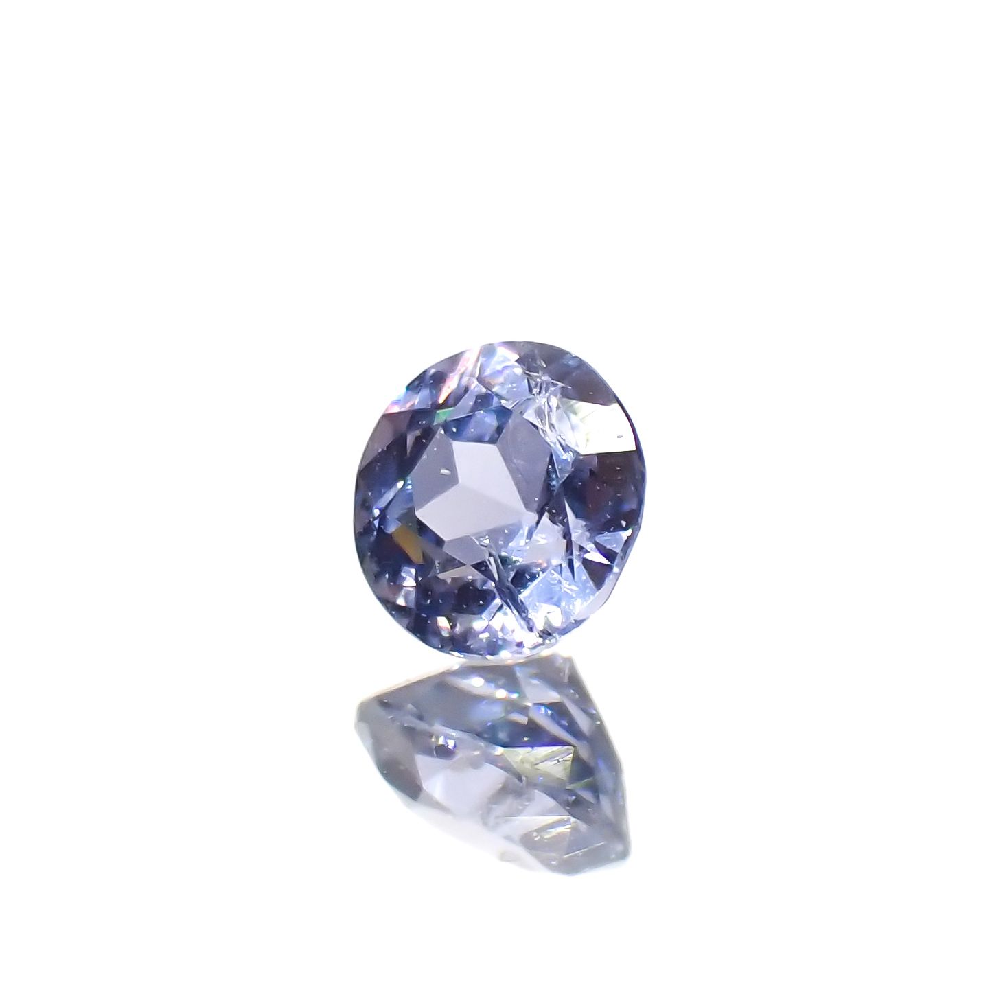 コバルトブルースピネル(宝石名ブルー・スピネル)タンザニア産 0.240ct ソ付(日独)[230622543]3.66x3.74mm前後