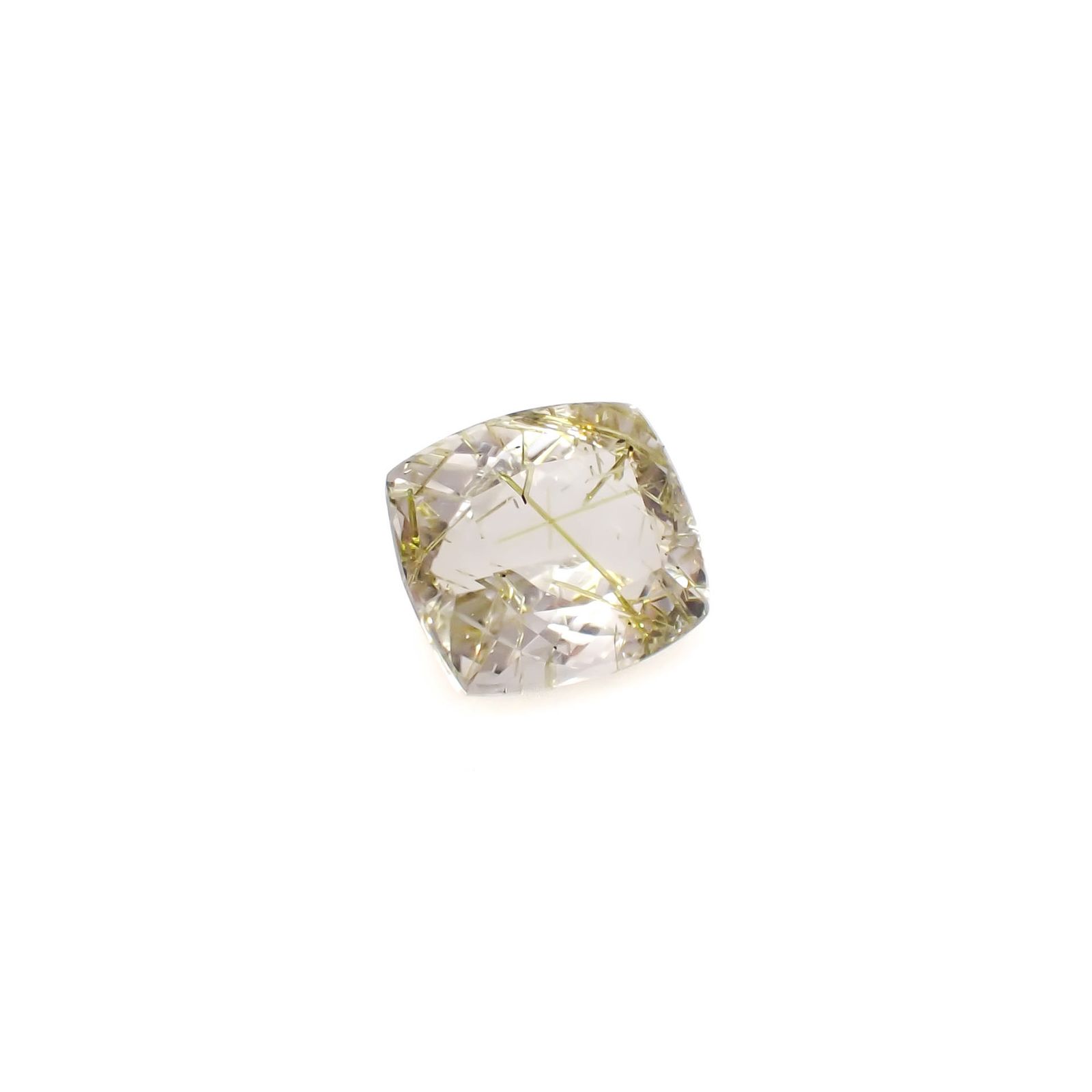 エピドートインクォーツ ブラジル産 6.11ct[240728464]12x10.7mm前後