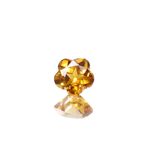 ◇カスタム・フラワーカット◇ファンシーカラーサファイア スリランカ/マダガスカル産 0.26ct [250329993]3.7x3.7mm前後