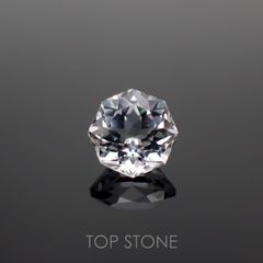 ◇オクタゴンカット◇ホワイトトパーズ ブラジル産 1.27ct[221018495]6.1x6.1mm前後