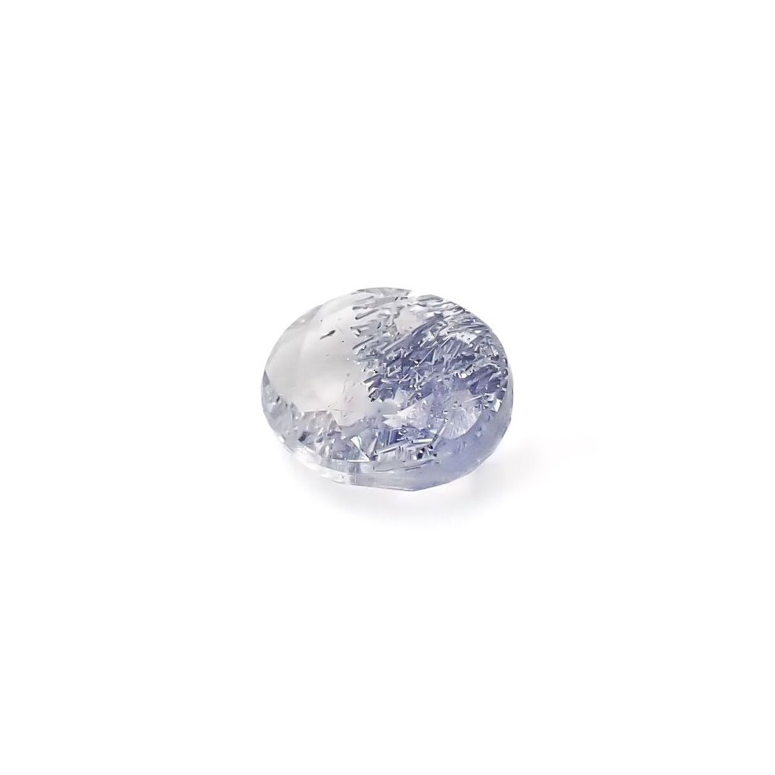 デュモルチェライトインクォーツ ブラジル産 0.74ct / 6.8x5.5mm前後 [260331855]
