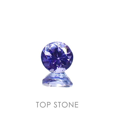 タンザナイト(宝石名タンザナイト)タンザニア産 0.55ct 識別済[230120202]4.9x4.9mm前後