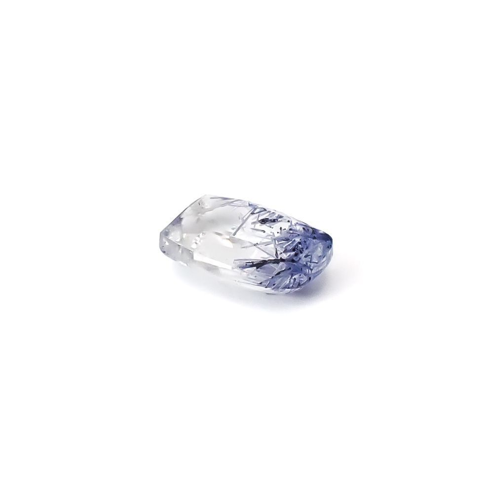 デュモルチェライトインクォーツ ブラジル産 0.86ct / 6.9x5mm前後 [260331852]