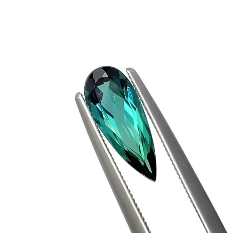 ブルーグリーントルマリン ブラジル産 1.25ct[240527540]12.4x4.9mm  