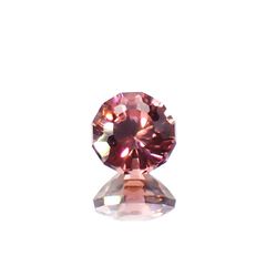 ◇カスタムカット◇ピンクジルコン スリランカ/カンボジア産 0.75ct[230421819]4.8x4.8mm前後