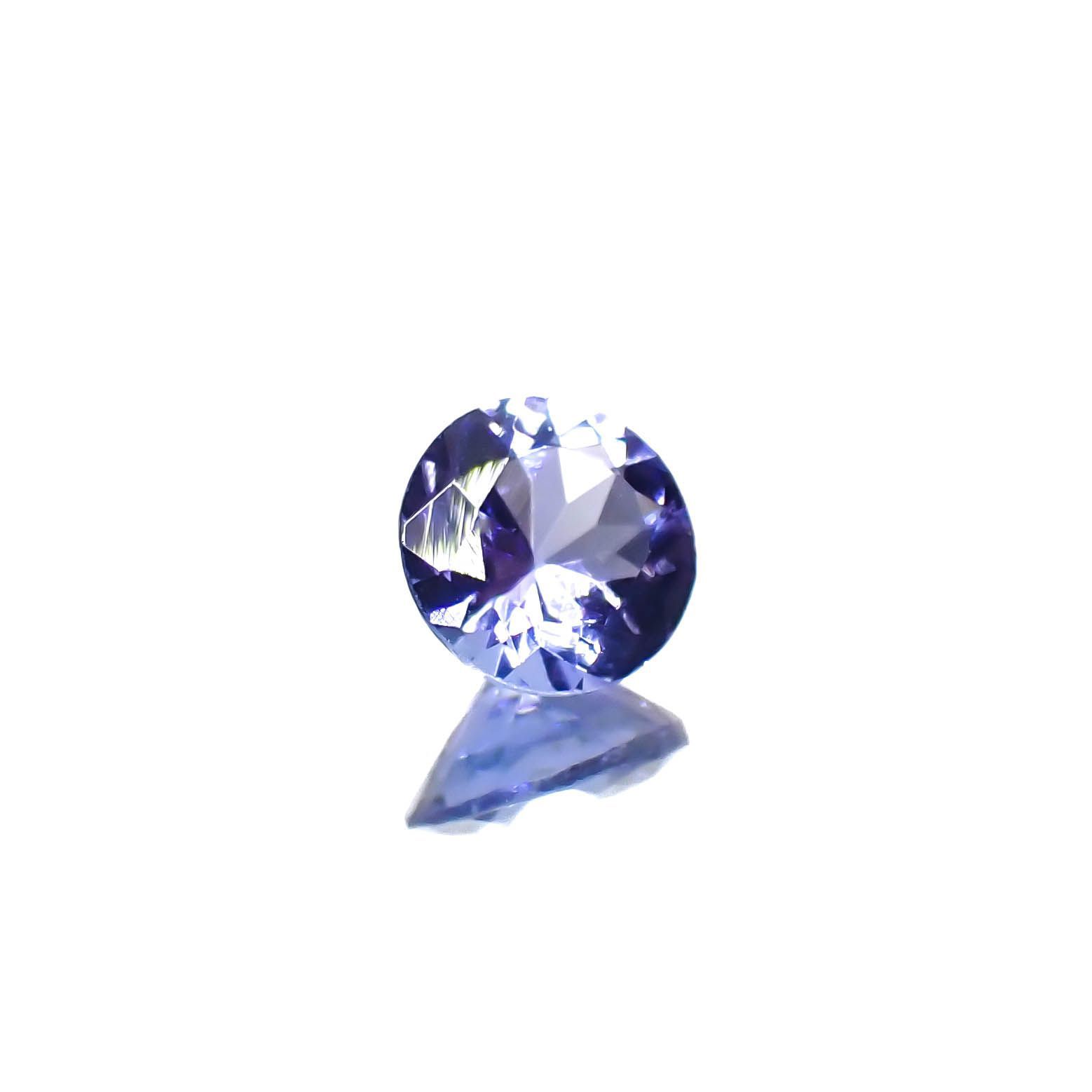 タンザナイト(宝石名タンザナイト)タンザニア産 0.46ct 識別済[230120204]5x4.9mm前後