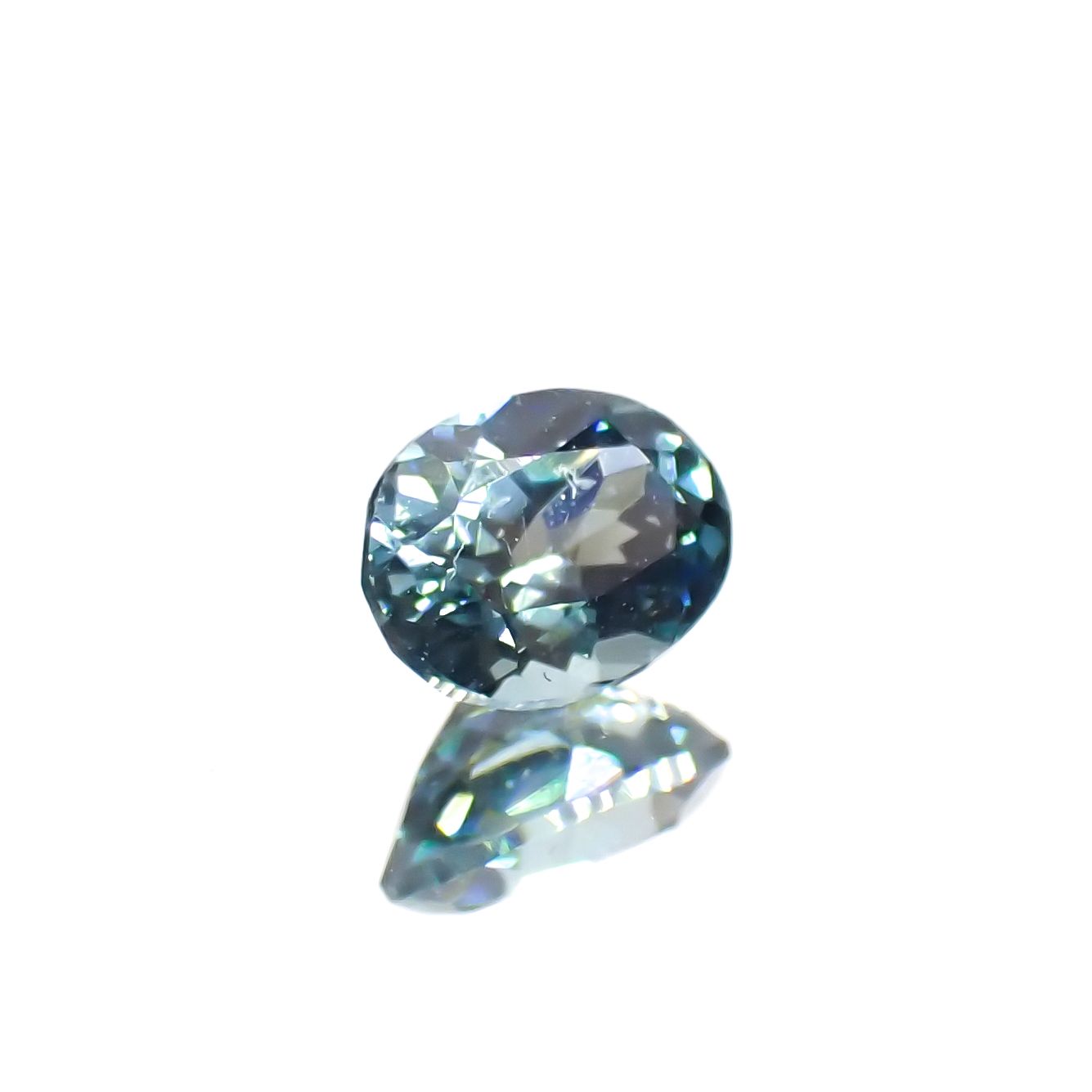 ブルートルマリン(宝石名トルマリン)アフガニスタン産 0.28ct 識別済[230321087]4.7x3.6mm前後