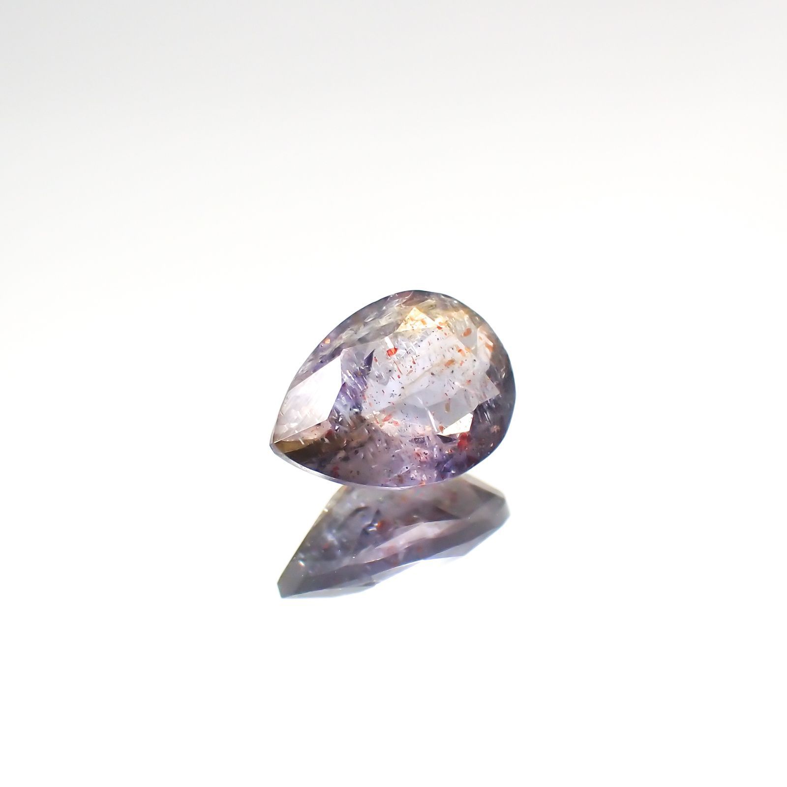 ブラッドショットアイオライト(宝石名アベンチュリン・アイオライト) インド/ブラジル産 1.199ct ソ付(彩珠)[240212393]8.9×6.4mm前後