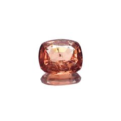 オレンジスピネル(宝石名スピネル)ビルマ/マダガスカル産 0.90ct 識別済[220817515]6.6x5.5mm前後