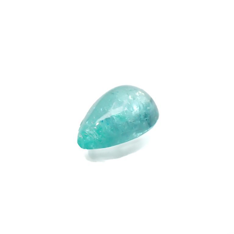 パライバトルマリン(宝石名トルマリン/別名パライバ・トルマリン)ブラジル・キントス鉱山産 0.629ct ソ付(宝貴協)[221018756]7x4.6mm前後