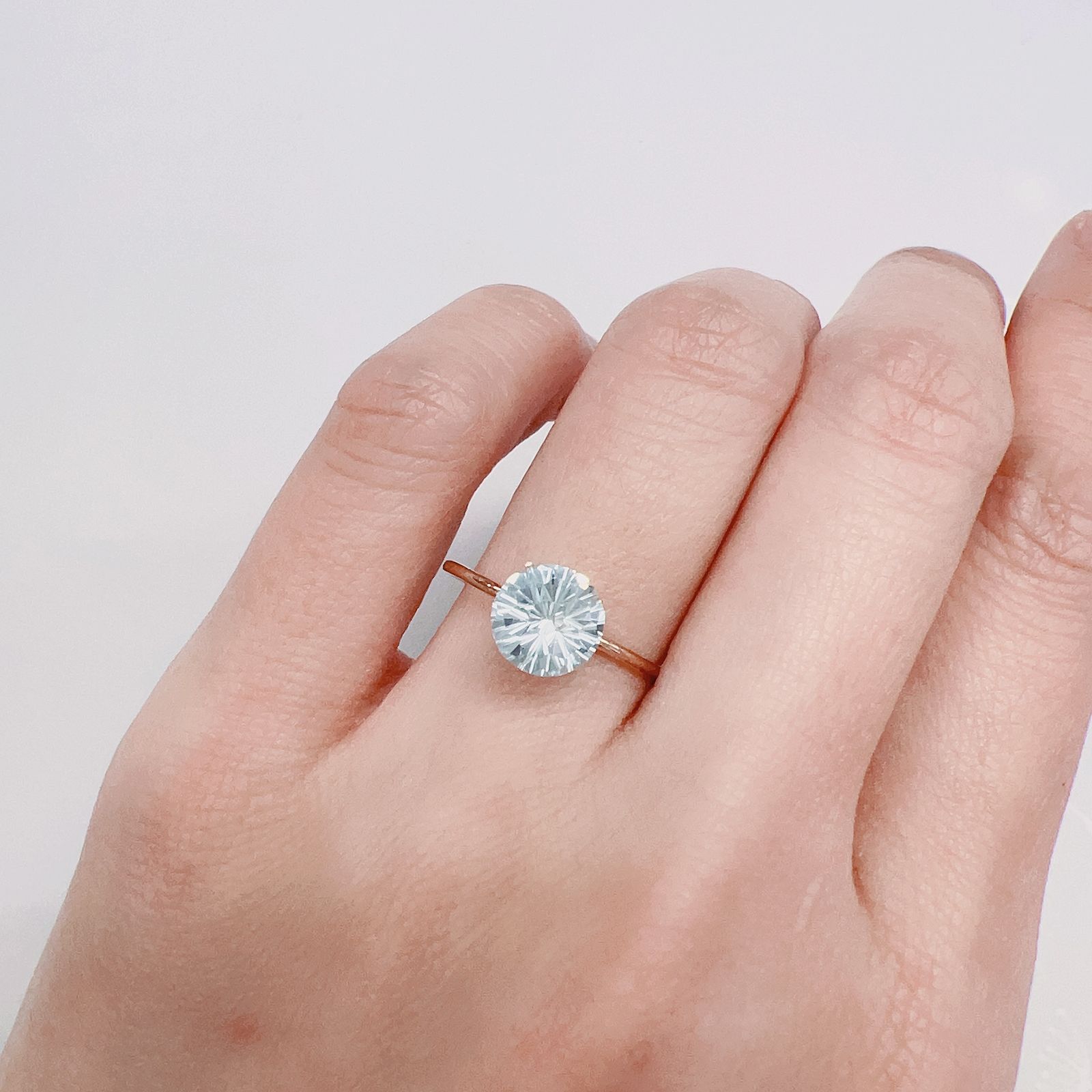 ◇カスタムカット◇ブルートパーズ ブラジル産 1.73ct[221219356]7x7mm前後