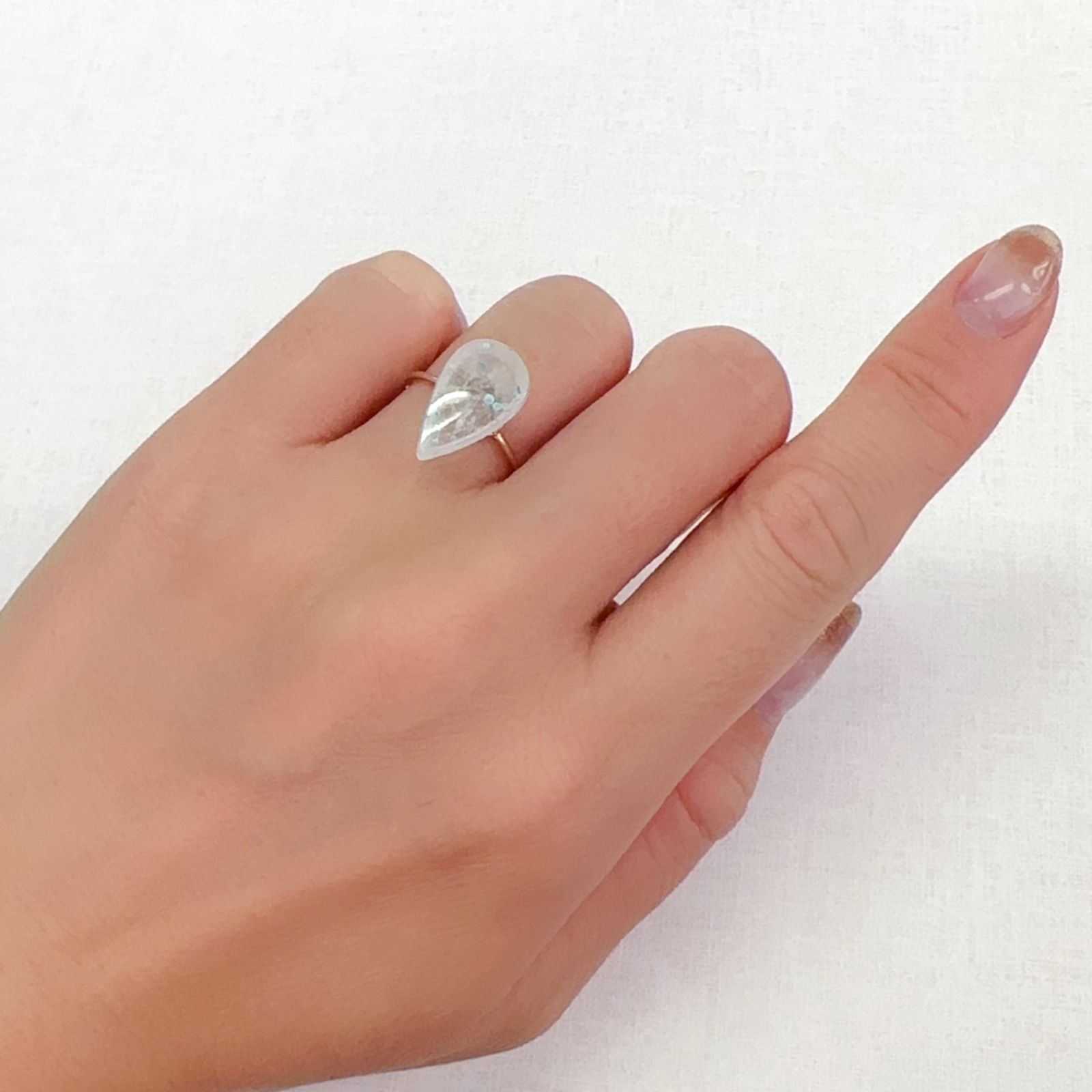 パライバクォーツ ブラジル産 4.31ct[231023602]16.1x9.3mm前後