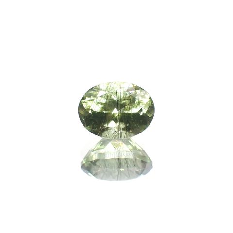 ルドウィジャイトインペリドット(宝石名ルドウィジャイトインペリドット) パキスタン産 識別済 1.73ct / 8x6.1mm前後 [260413499]