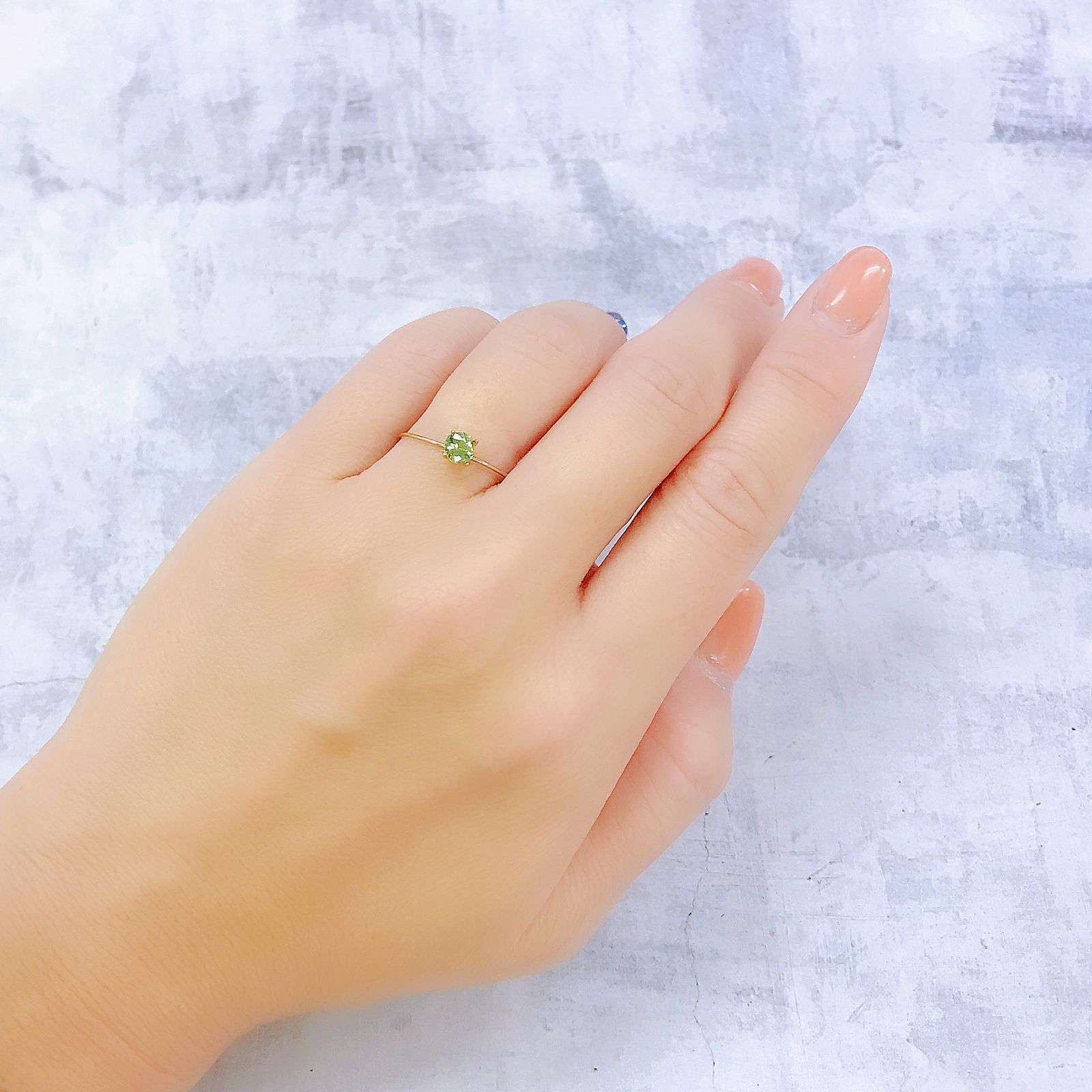 ◇カスタムカット◇デマントイドガーネット ナミビア産 0.40ct[220917671]4.5x4.4mm前後