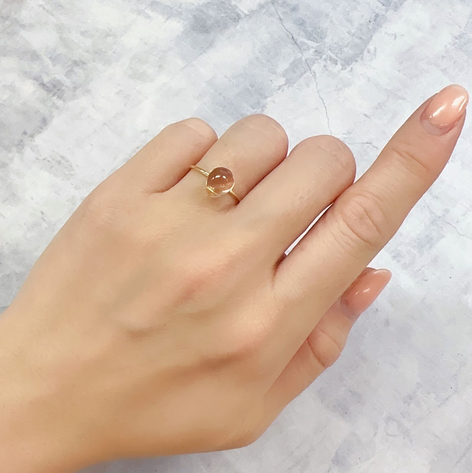 オレゴンサンストーン アメリカ・オレゴン州産 1.84ct[230120221]8.9x7.1mm前後